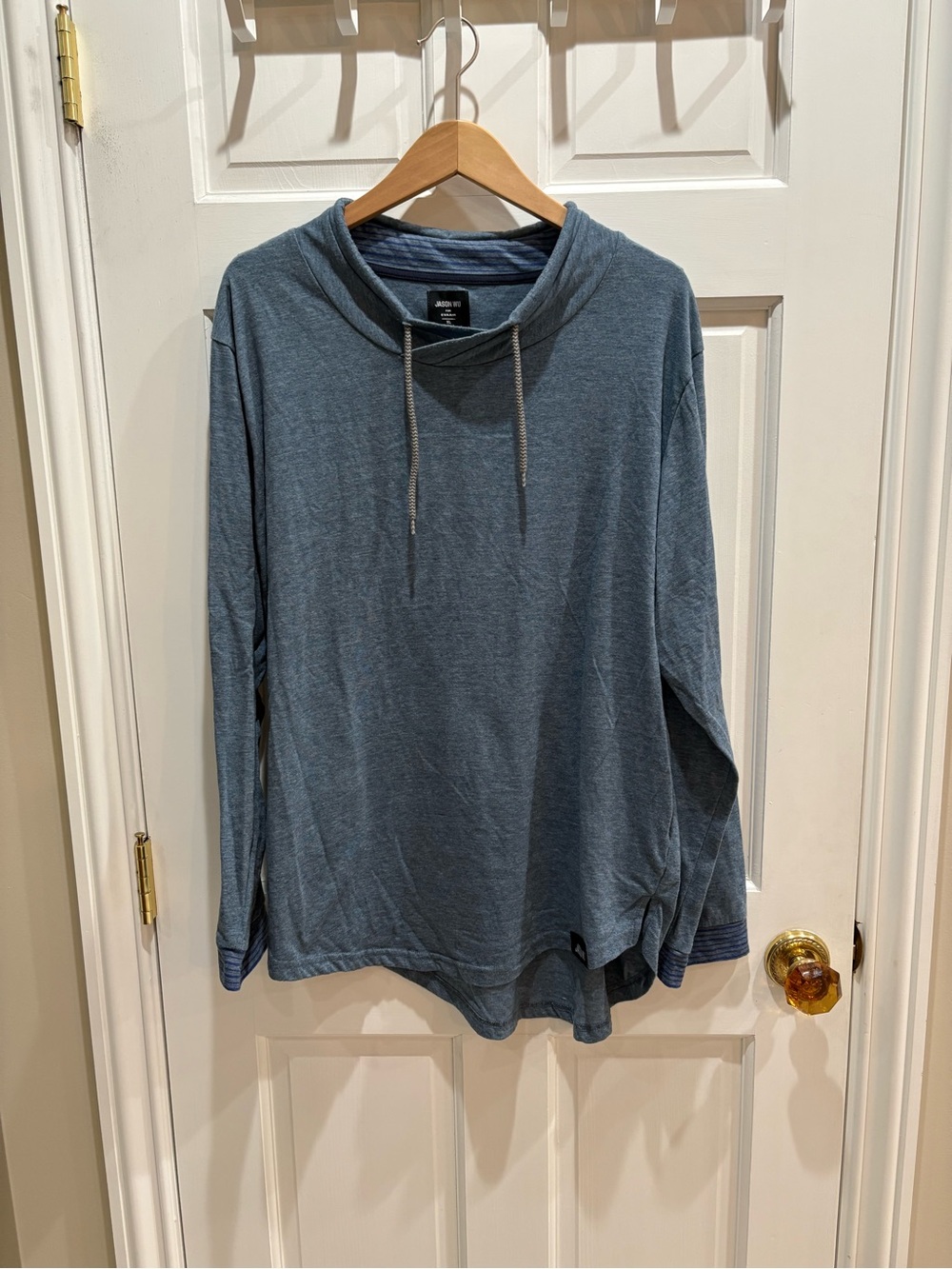 Jason Wu Men's Slate Blue Pullover Shirt